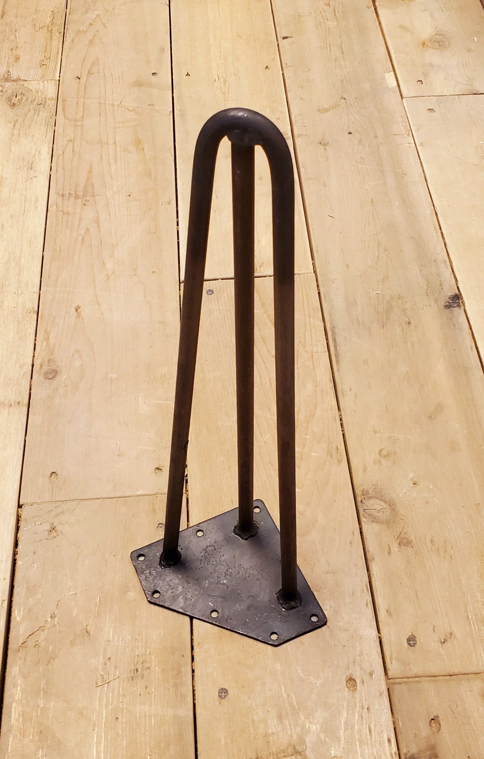 Hairpin Leg - 3 Prong - Antique Iron - Heavy Duty 16" & 28"