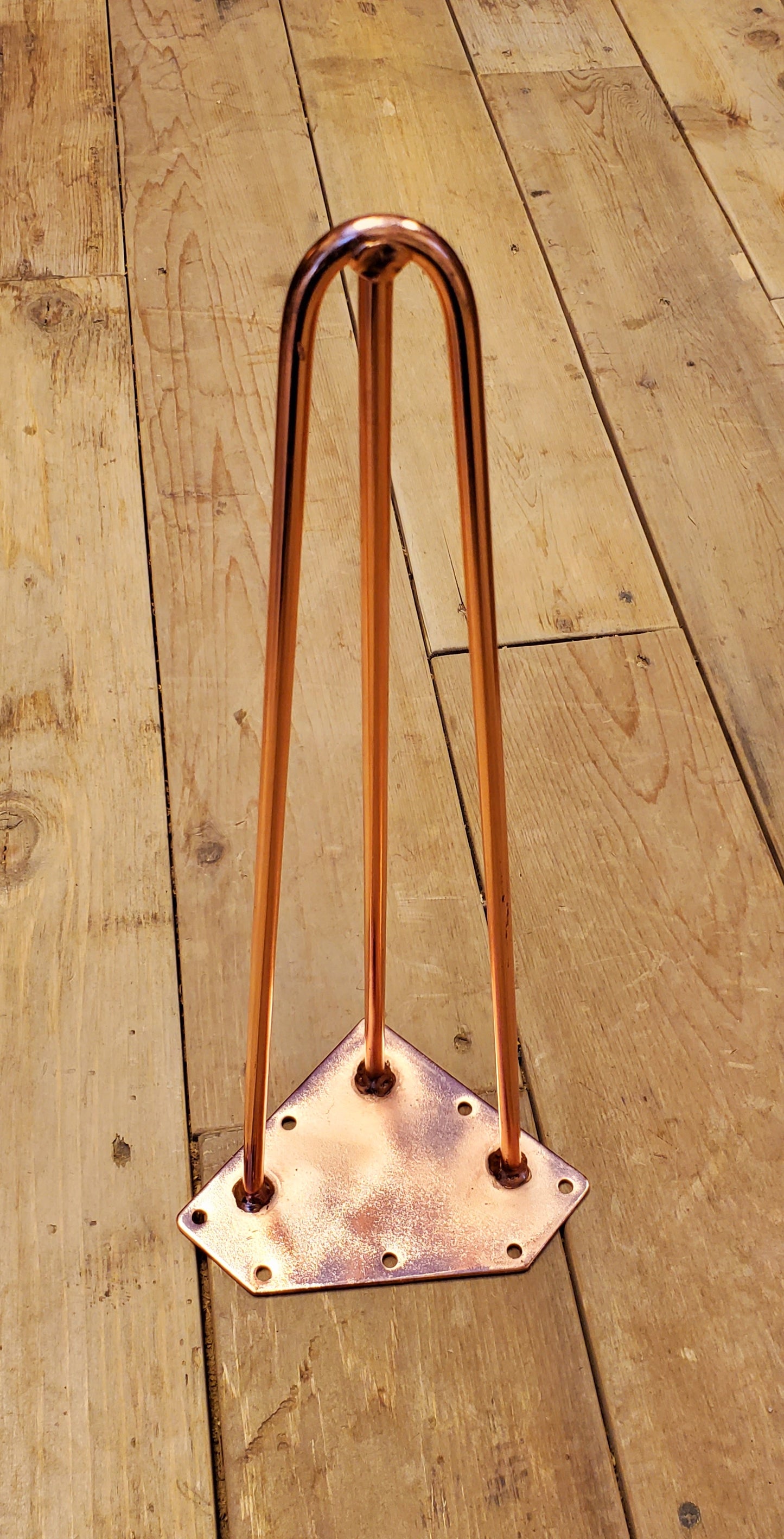 Hairpin Leg 16" Copper 3 prong