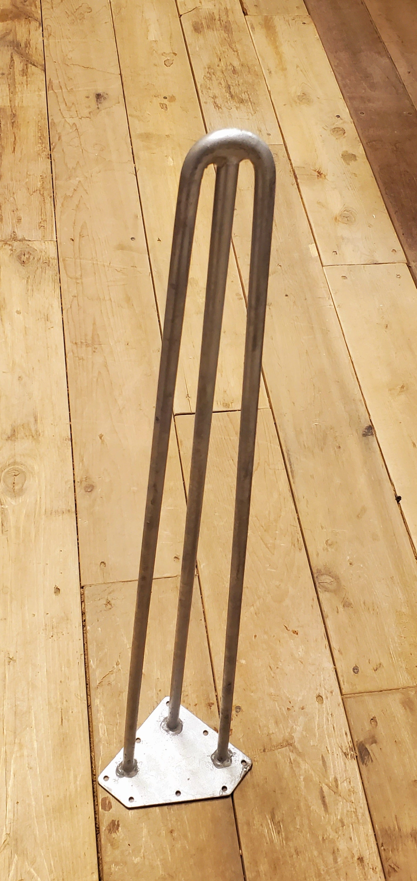 Hairpin Leg Galvanized - 3 Prong 16" & 28"