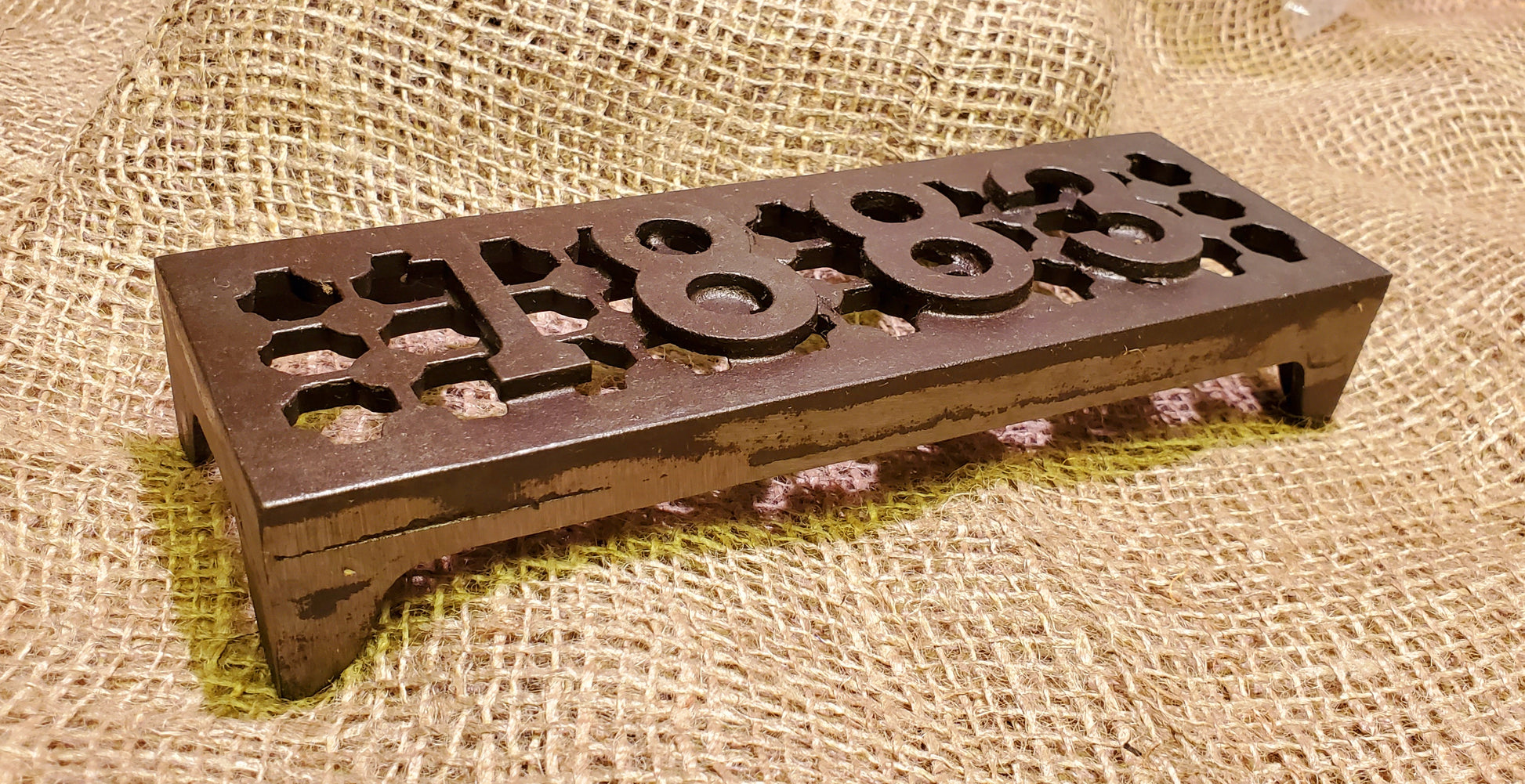 Trivet Pot Stand / Air Vent Grille 1883 - 3" x 9" - Spearhead Collection - Grilles, Trivets & Vents - Hardware, Home Decor, Kitchen Decor, Pot Stand, Trivet
