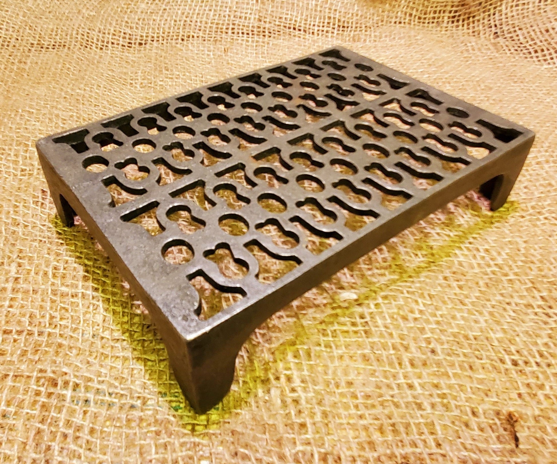 Trivet Pot Stand / Air Vent Grille - 6" x 9" - Spearhead Collection - Grilles, Trivets & Vents - Home Decor, Kitchen Decor, Pot Stand, Trivet, Vents
