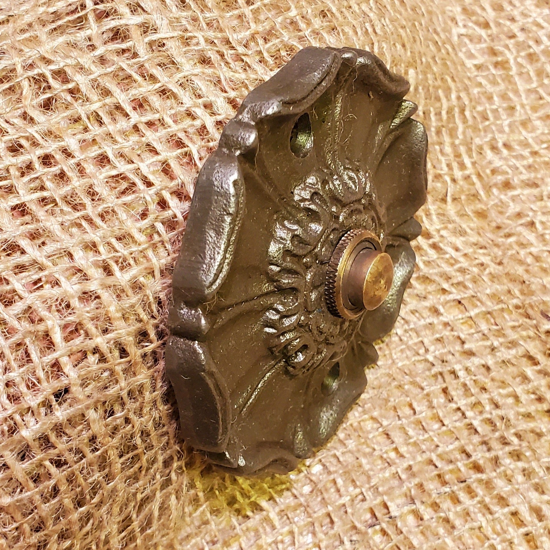 Door Bell Push - Eppleworth Antique Iron - Spearhead Collection - Door & Gate Entryway Hardware - Door Bells, Entryway Hardware, Exterior Decor
