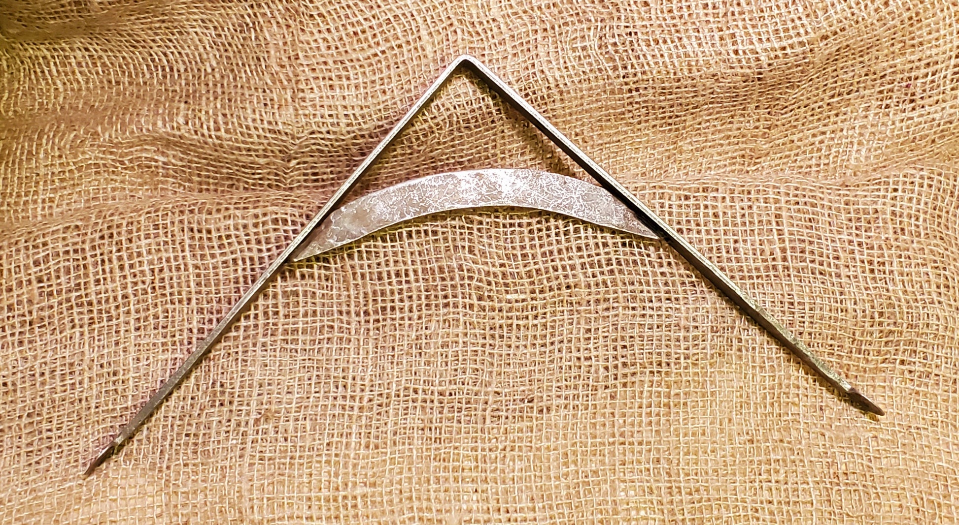 Penny End Hand Forged 12" x 12" Bracket - Spearhead Collection - Shelf Support Brackets - Brackets, Industrial, Support Brackets