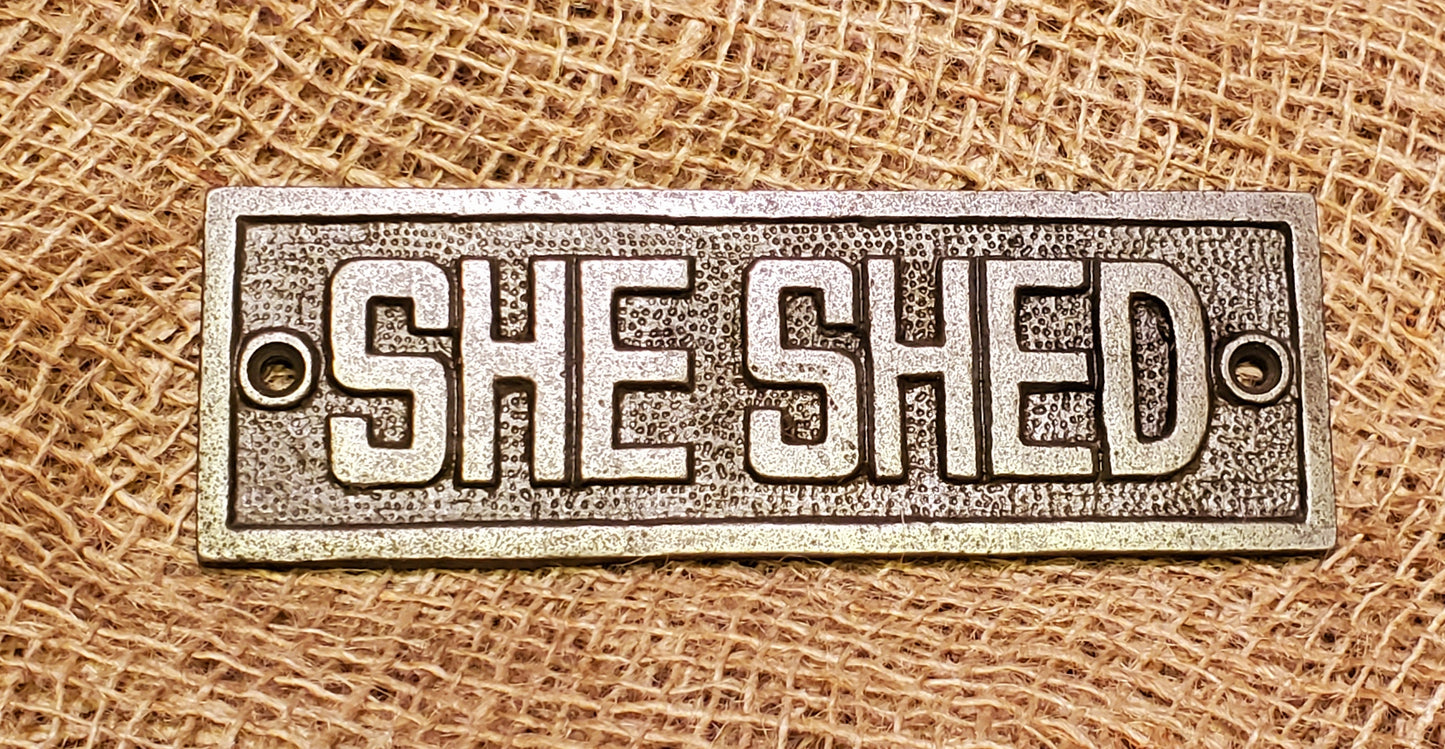 She Shed - Spearhead Collection - Plaques and Signs - Country Farmhouse, Plaques and Signs