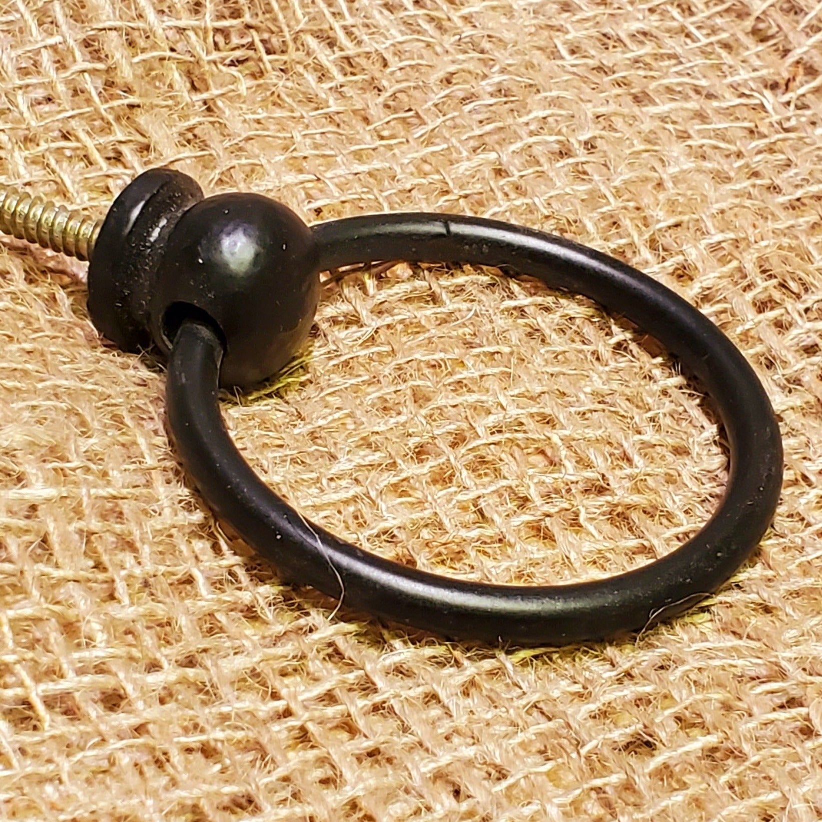 Ring Pull Handle 3" Satin Black - Spearhead Collection - Rails & Rings - Barn Restoration, Hardware, Lifting Handles, Rails & Rings, Rings, Satin Black Finish