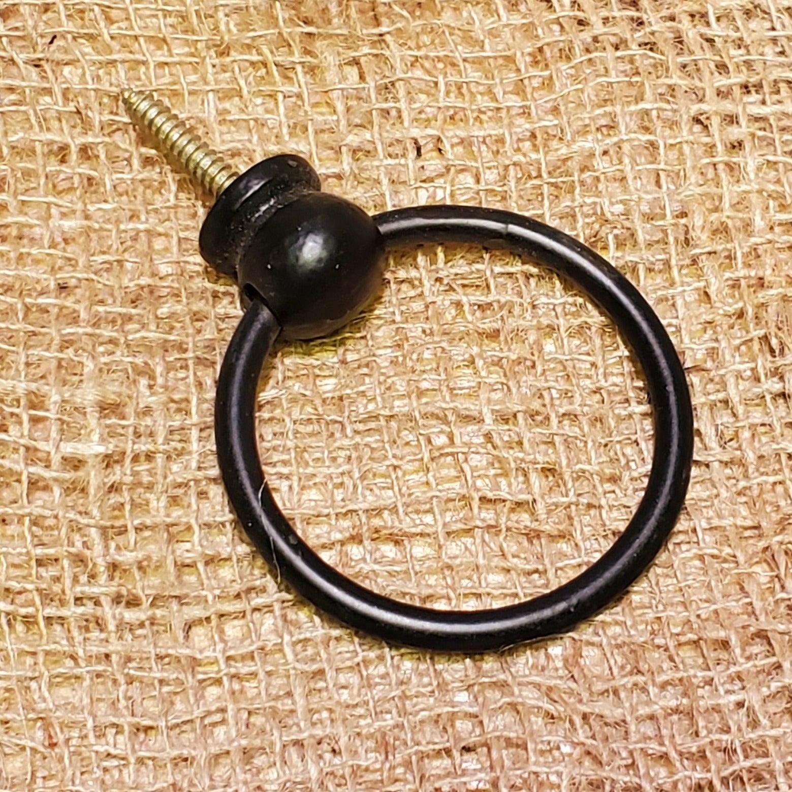 Ring Pull Handle 3" Satin Black - Spearhead Collection - Rails & Rings - Barn Restoration, Hardware, Lifting Handles, Rails & Rings, Rings, Satin Black Finish