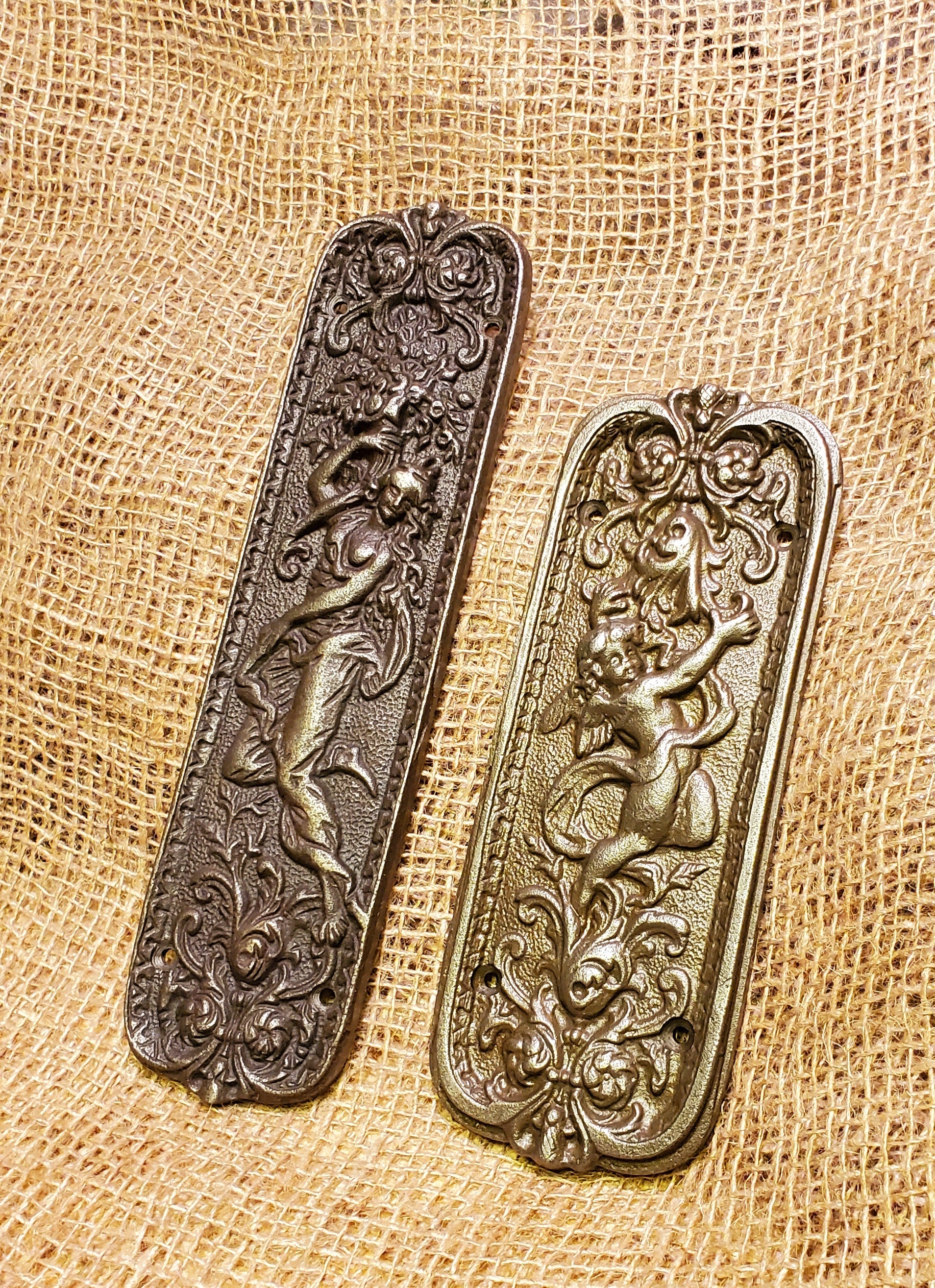 Door Push Plate - Cherub - Spearhead Collection - Door Hardware - Door and Entry Way Accessories, Door Hardware, Hardware, Home Decor, Push Plates