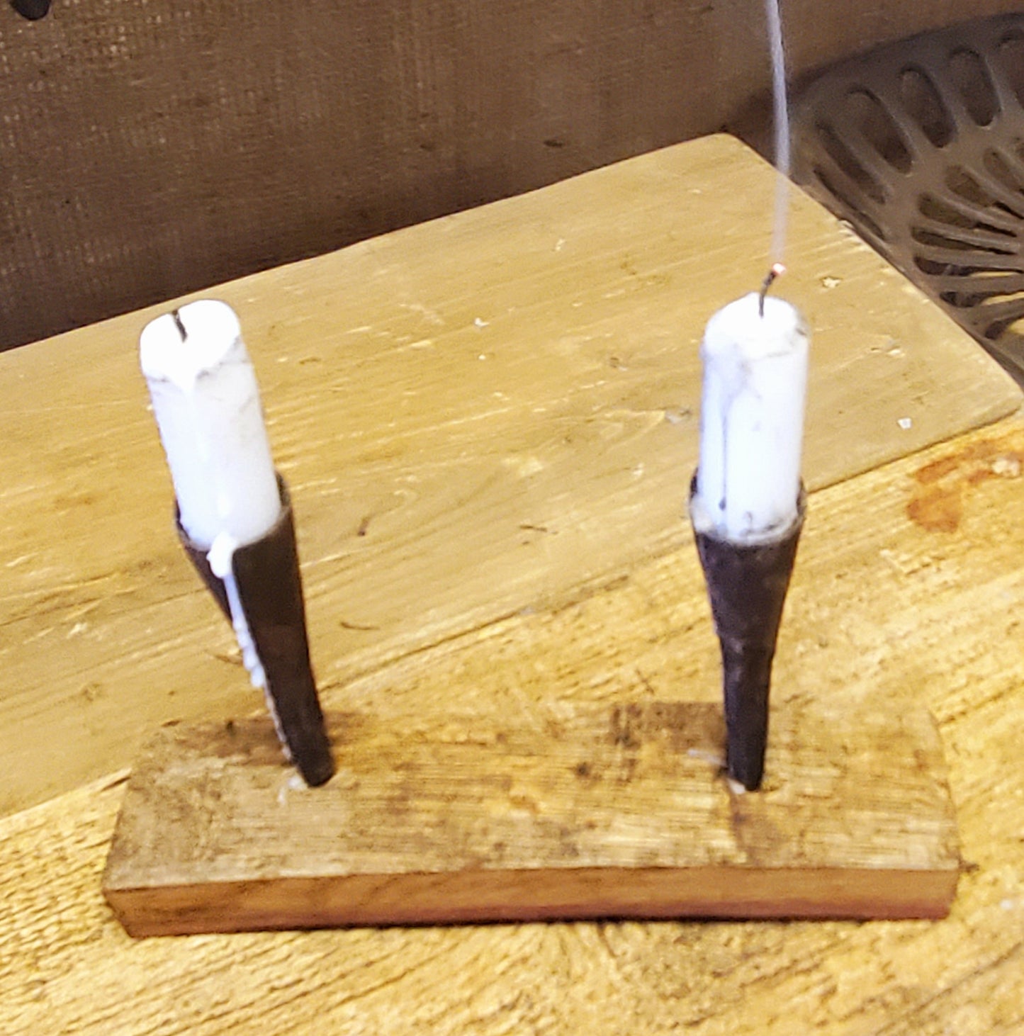 Candle Holder Spike - Hand Forged 4" - Spearhead Collection - Lighting - Candle Holders