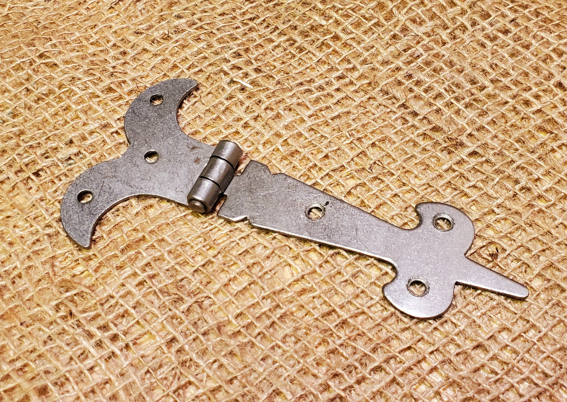 Fleur-De-Lys Hinge - 4" Antique Iron - Spearhead Collection - Hinges - Door Hardware, Fleur De Lys, Hardware, Hinges, Millwork Hardware, Rusted Finish