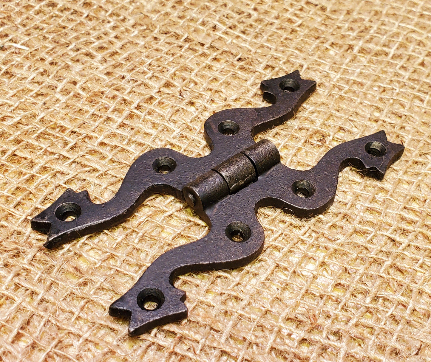 Snake Head Hinge - 4" Antique Iron Black - Spearhead Collection - Hinges - Door Hardware, Hardware, Hinges, Millwork Hardware