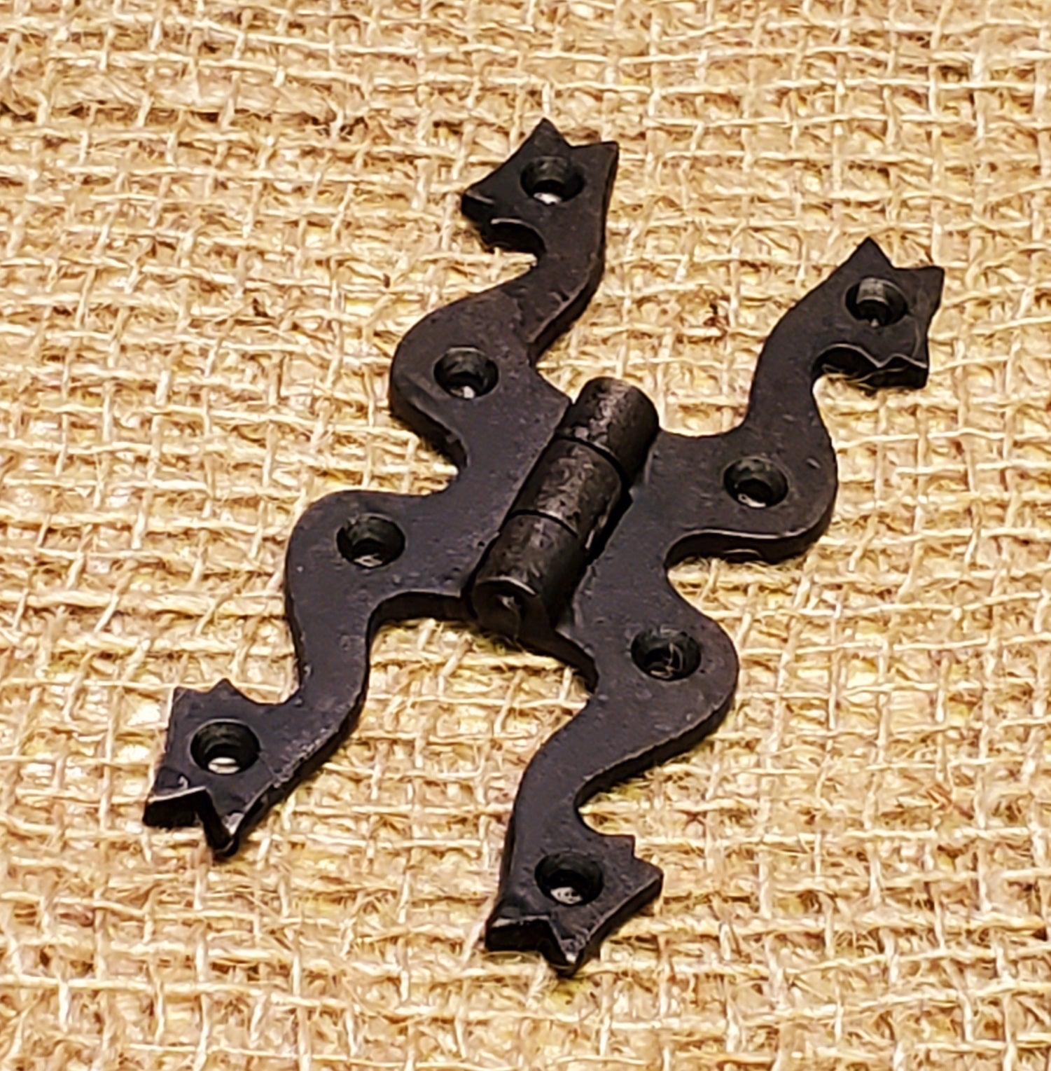 Snake Head Hinge - 4" Antique Iron Black - Spearhead Collection - Hinges - Door Hardware, Hardware, Hinges, Millwork Hardware