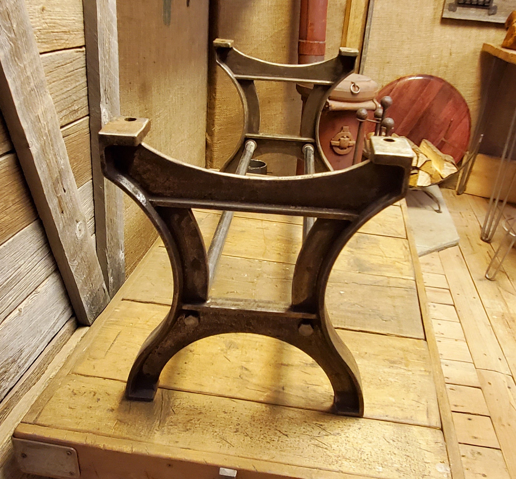 Anlaby Antique Iron Coffee Table Frame Spearhead & Company