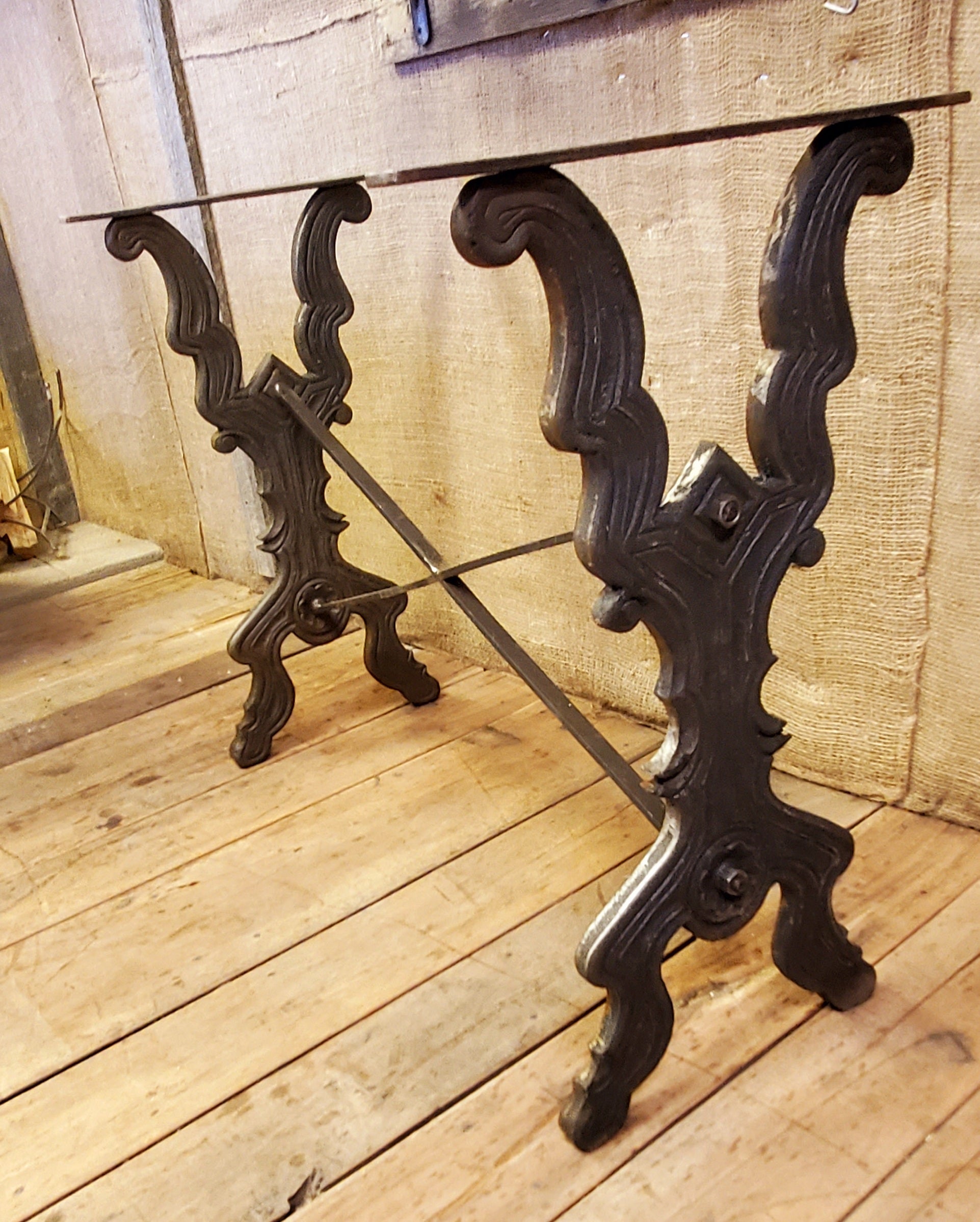The Yarmouth Table Frame - Spearhead Collection - Benches & Tables - Benches Stools & Tables, Country Farmhouse, Home Decor, Interior Decor, Victorian