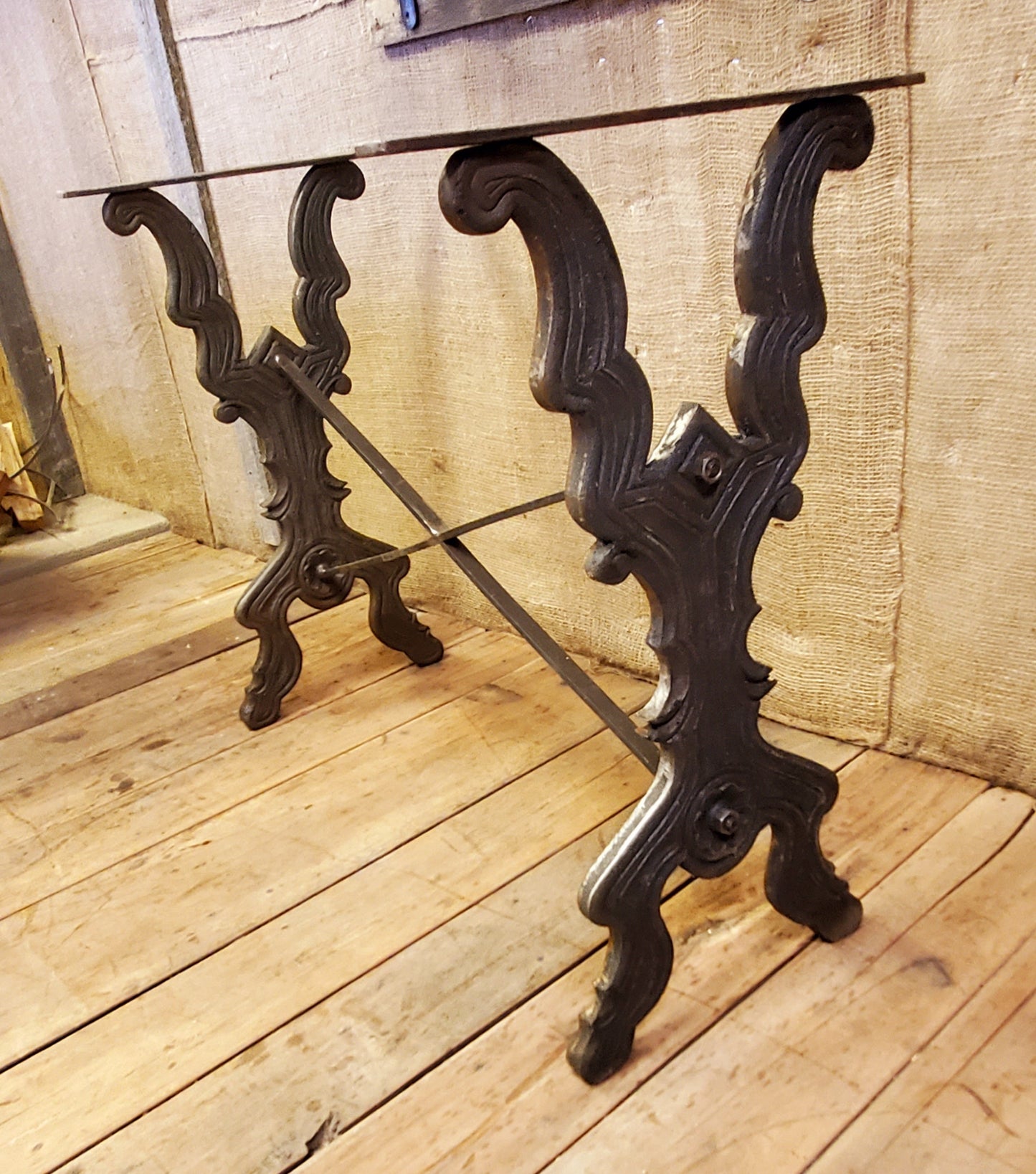 The Yarmouth Table Frame - Spearhead Collection - Benches & Tables - Benches Stools & Tables, Country Farmhouse, Home Decor, Interior Decor, Victorian