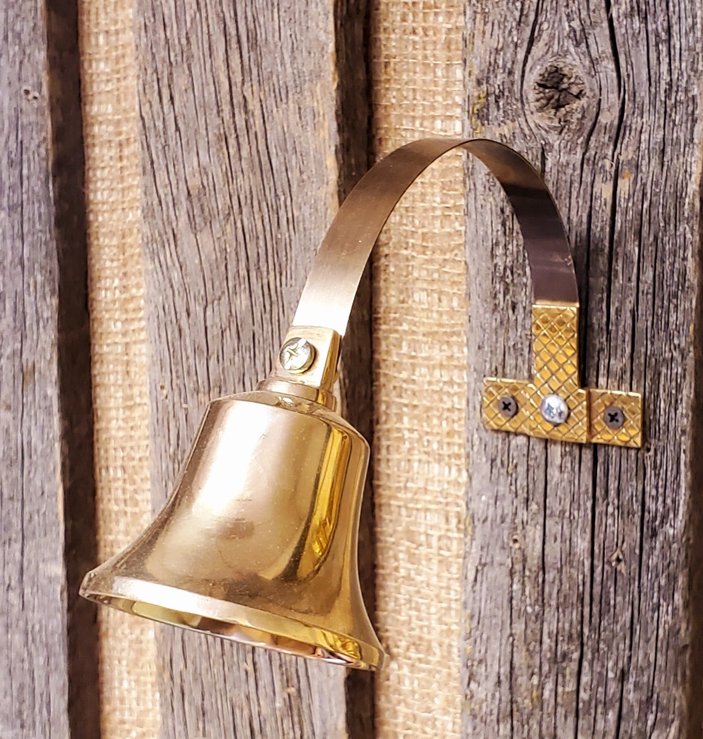 Brass Door Bell - On Spring Steel