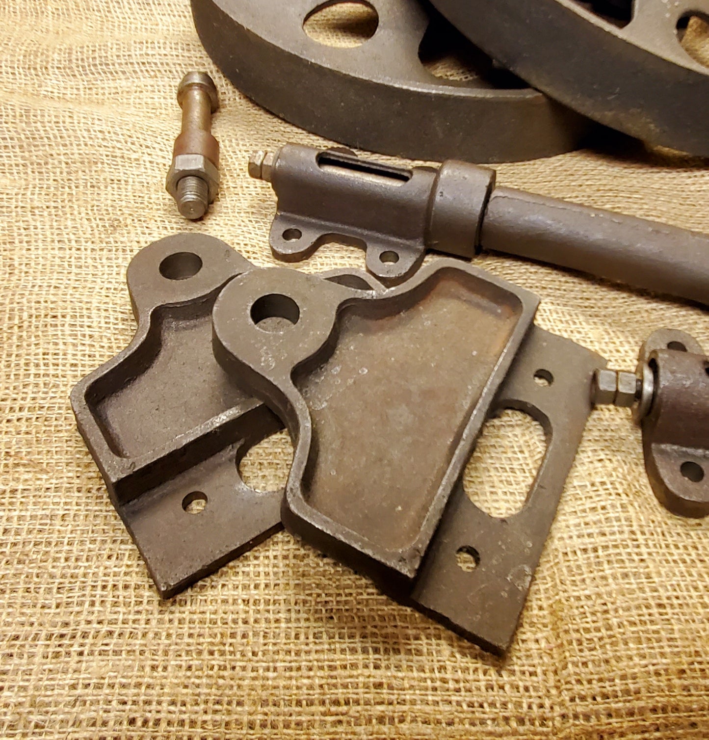 Victorian Railway Cart Metal hardware kit (wood not included)