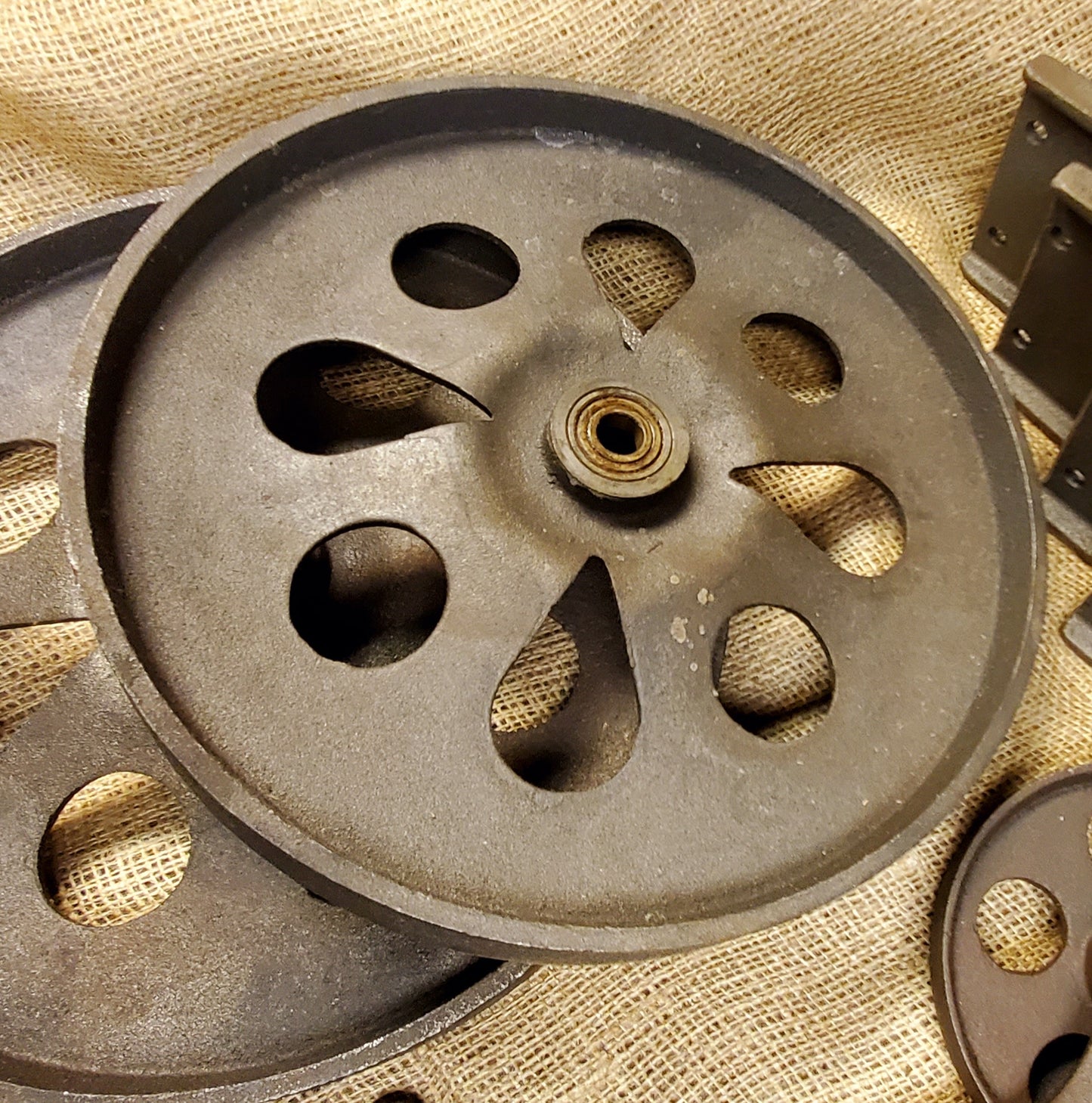 Victorian Railway Cart Metal hardware kit (wood not included)