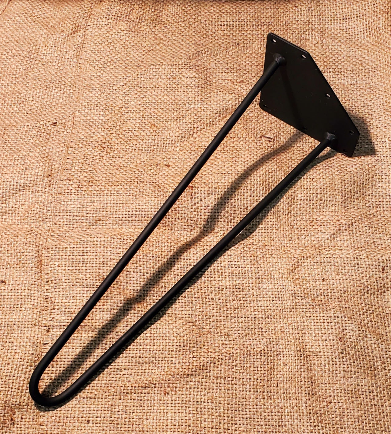 Hairpin Leg - 2 Prong - BLACK - 14" & 16"