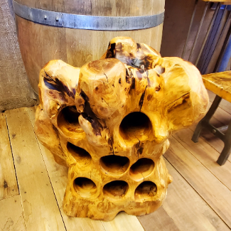 Reclaimed Wood Wine Bottle Holder - 8 bottles