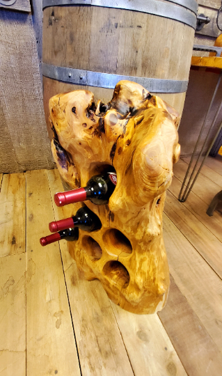 Reclaimed Wood Wine Bottle Holder - 8 bottles