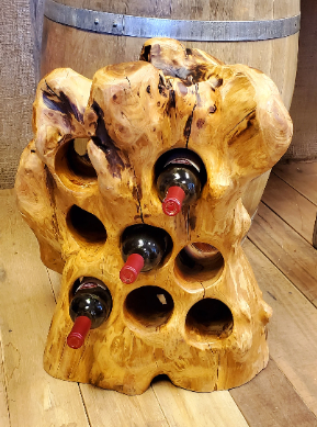 Reclaimed Wood Wine Bottle Holder - 8 bottles
