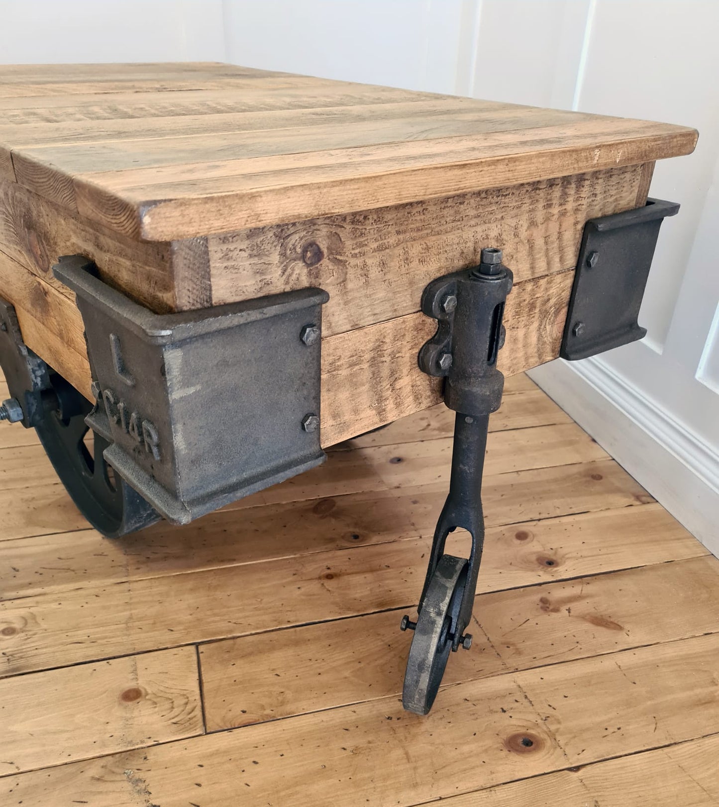 Victorian Railway Cart Metal hardware kit (wood not included)