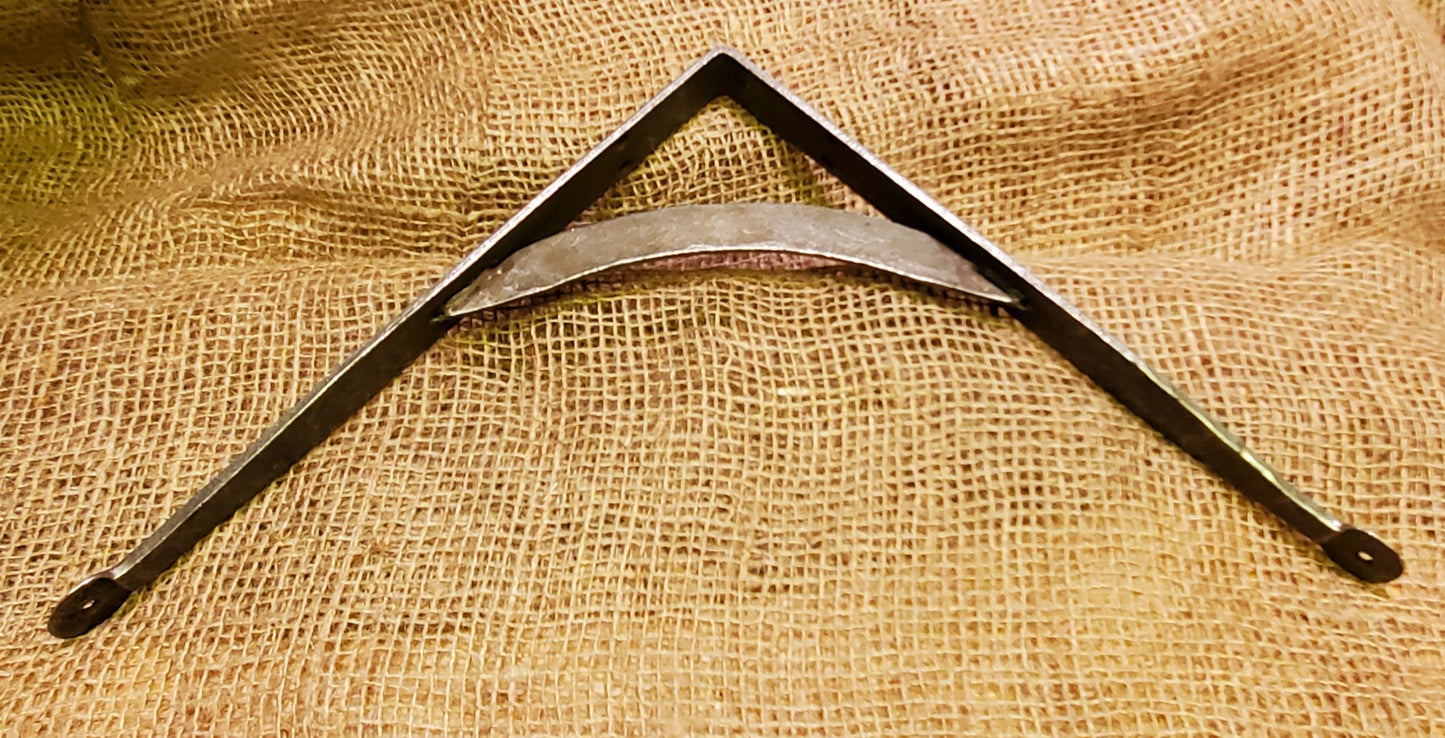 Shelf Bracket GALLOWS Light Duty Hand Forged Penny End Antique Iron