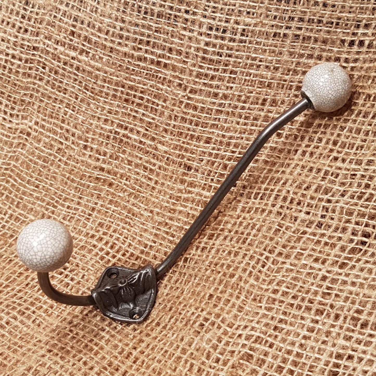 Rosette Ball End Hat & Coat Hook -Multiple Colors