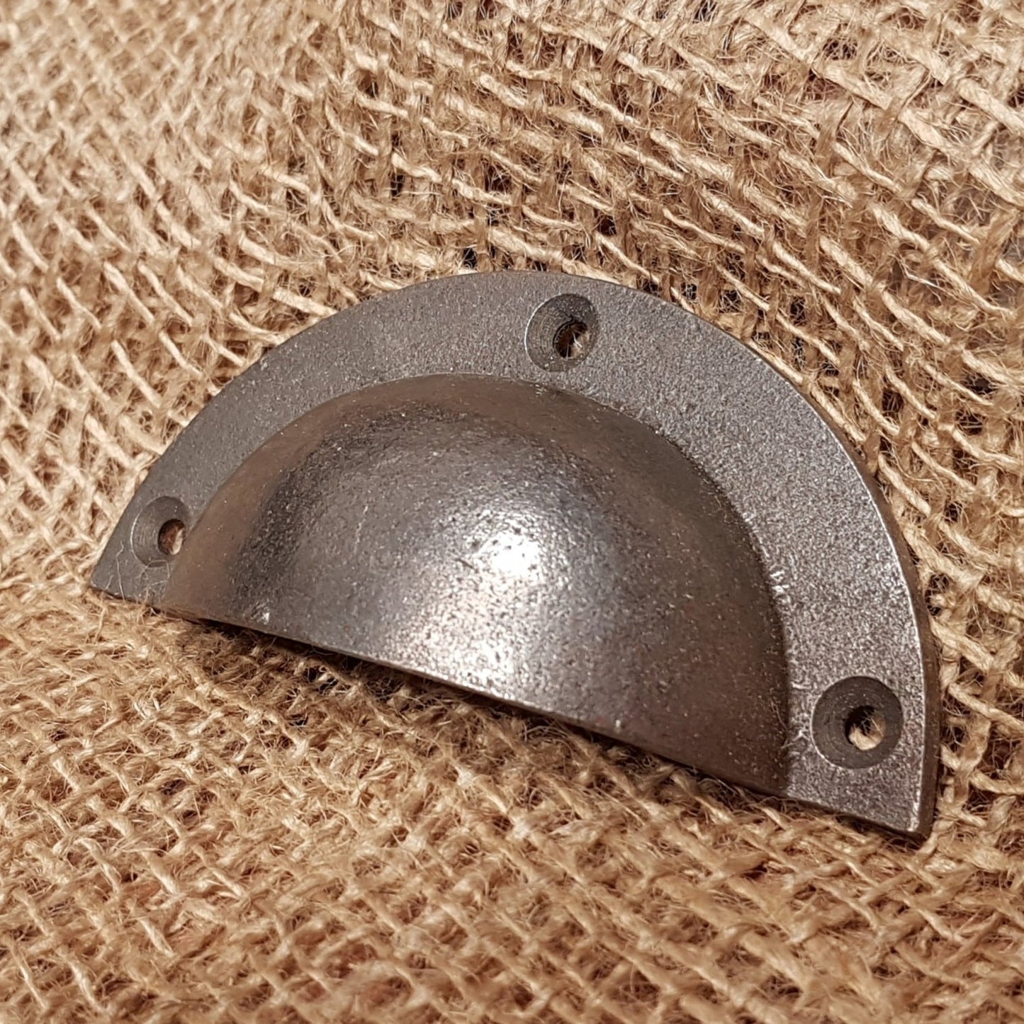 Basic Design - Antique Iron Cup Pull Handle - Spearhead Collection - Cup Pull Handles - Drawer Hardware, Hardware, Pull Handles