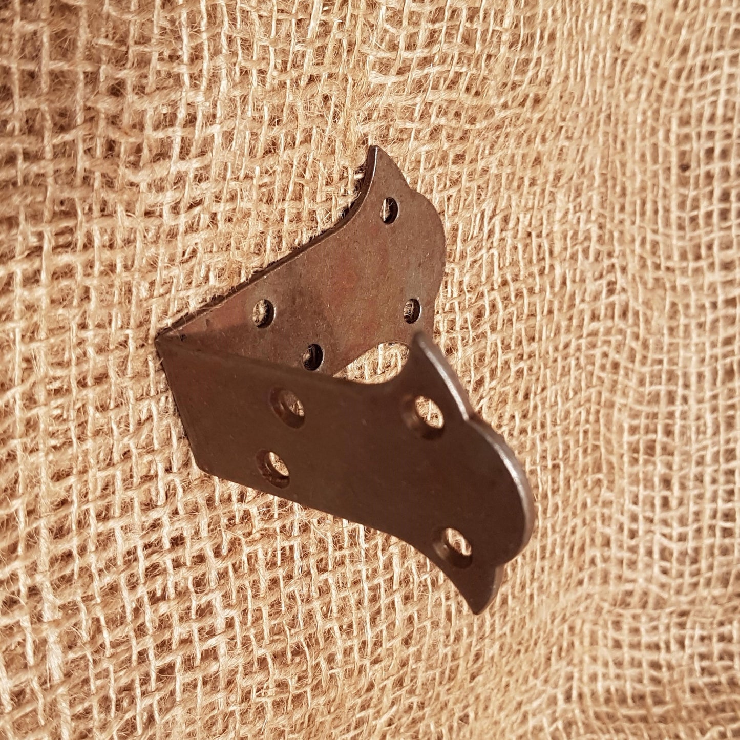 Butterfly Corner Strap - 3" x 3" x 1.5" - Ant Iron Finish - Spearhead Collection - Corner Protectors - Corner Protectors, Corner Strap