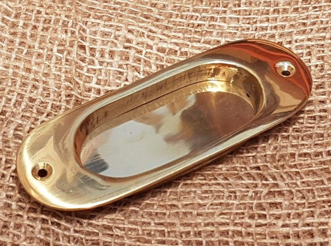 Round Inset Handle Flush Pull Handle | Inset Round End – Spearhead & Company