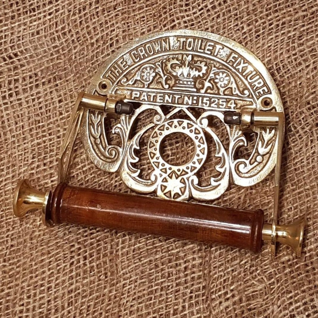 Crown Brass - Toilet Paper Holder - Spearhead Collection - Toilet Paper Holders - Bathroom Decor, Brass, Home Decor, Toilet Paper Holders