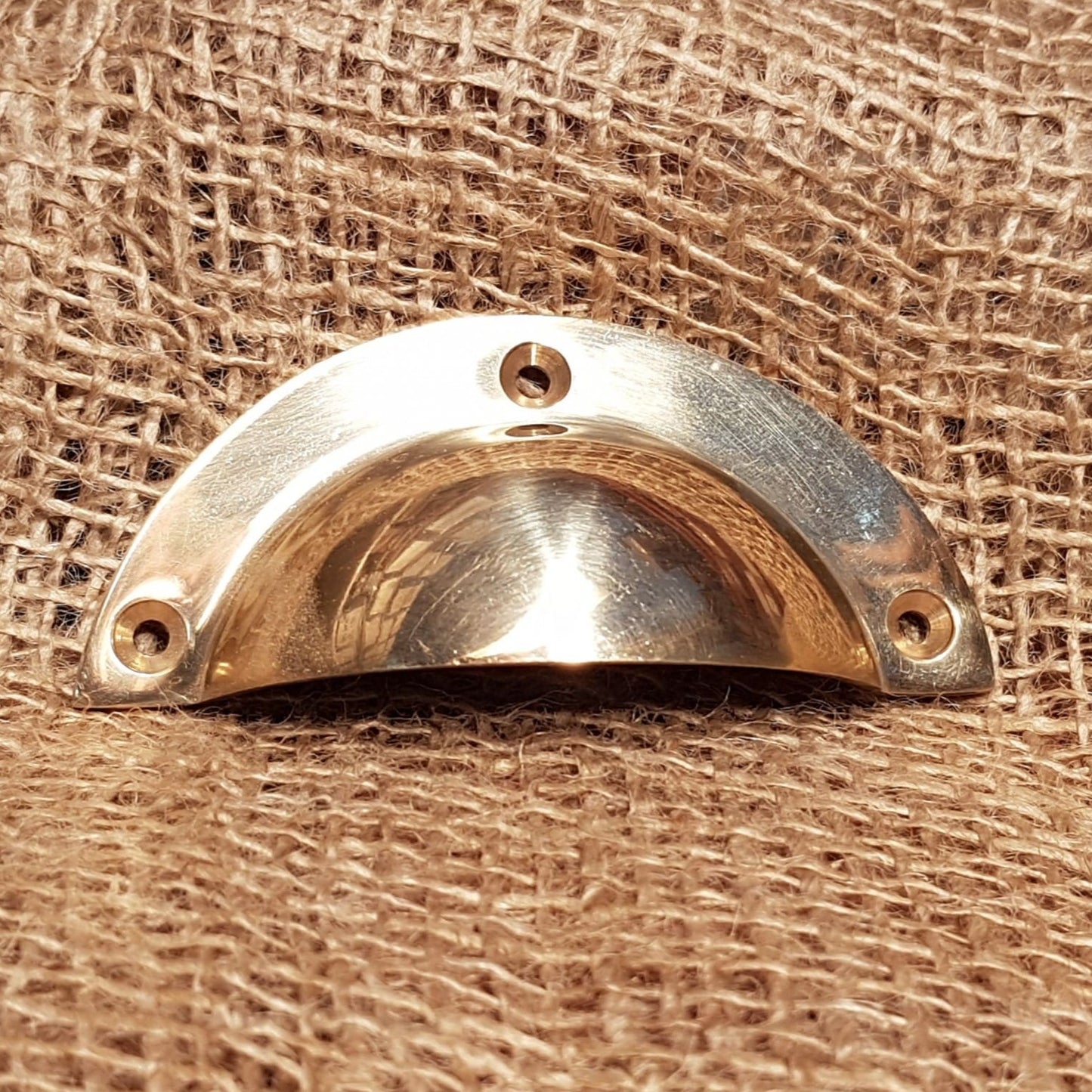 Basic Design - Solid Brass Cup Pull Handle - Spearhead Collection - Cup Pull Handles - Brass, Drawer Hardware, Hardware, Pull Handles