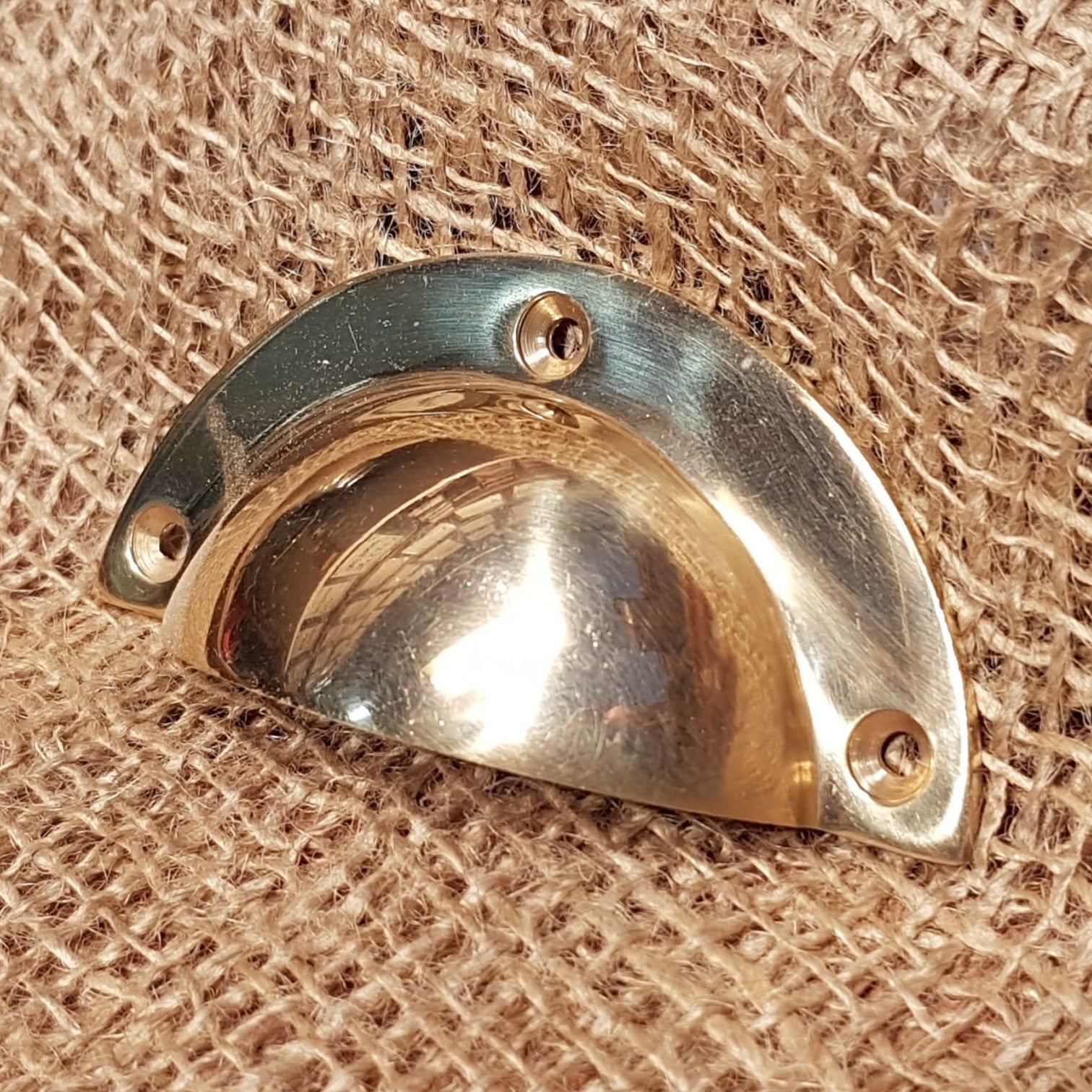 Basic Design - Solid Brass Cup Pull Handle - Spearhead Collection - Cup Pull Handles - Brass, Drawer Hardware, Hardware, Pull Handles