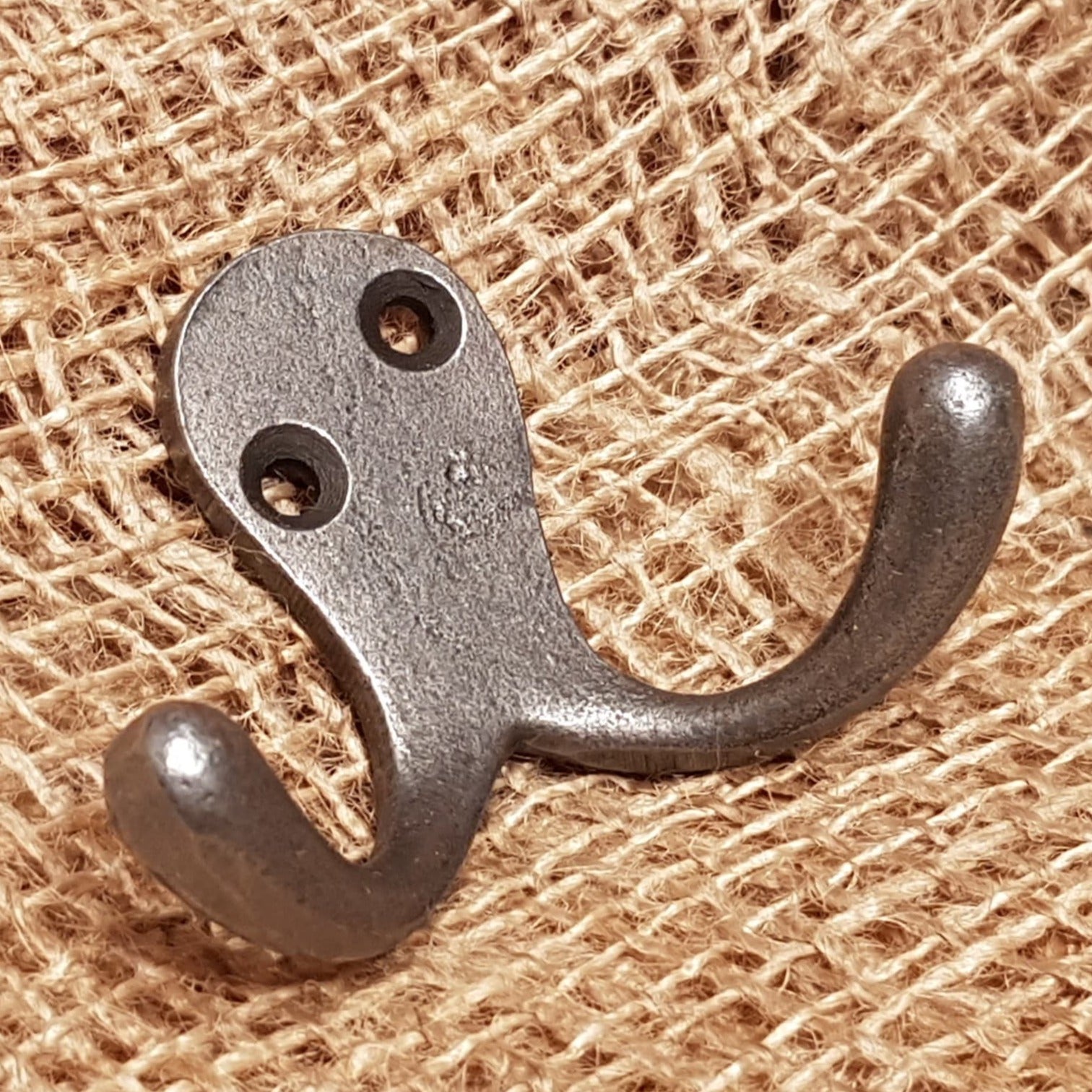 Double Robe Hook - Antique Iron/Brass/Chrome