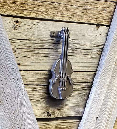 Door Knocker - The Violin - Spearhead Collection -  - Door and Entry Way Accessories, Door Hardware, Door Knockers, Exterior Decor
