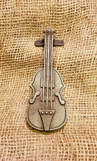 Door Knocker - The Violin - Spearhead Collection -  - Door and Entry Way Accessories, Door Hardware, Door Knockers, Exterior Decor