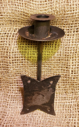 Candle Holder Fancy Plate - Hand Forged - Spearhead Collection - Lighting - Candle Holders