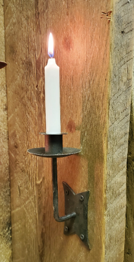 Candle Holder Fancy Plate - Hand Forged - Spearhead Collection - Lighting - Candle Holders