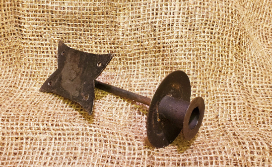 Candle Holder Fancy Plate - Hand Forged - Spearhead Collection - Lighting - Candle Holders