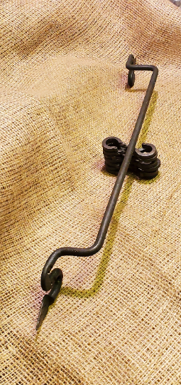 Leaf design Hand Forged Hook Rail