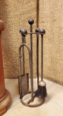 Fire Place Fireside Tools set - Hand Forged - Spearhead Collection - Fireplace - Country Farmhouse, Gift Ideas, Home Decor