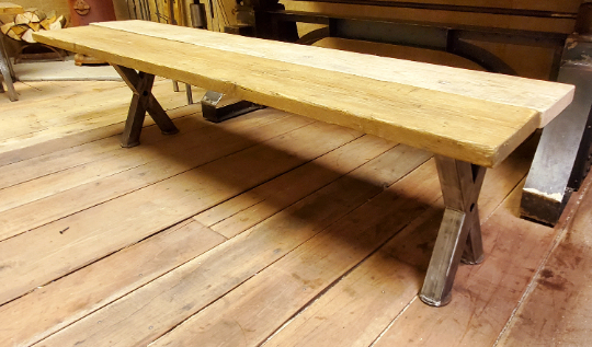 Cross X Section 36" - 72" Bench - No Top