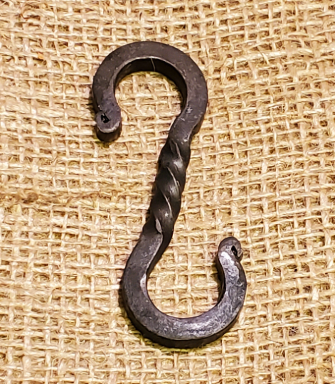 Leaf design Hand Forged Hook Rail
