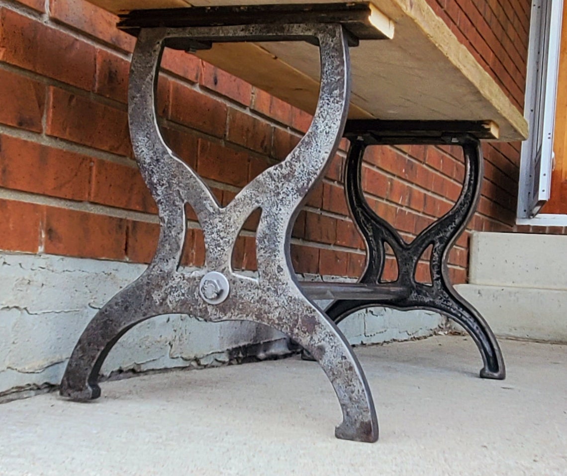 Hardwick - Antique Iron Coffee Table / Bench kit (No Top) - Spearhead Collection - Benches & Tables - Benches Stools & Tables