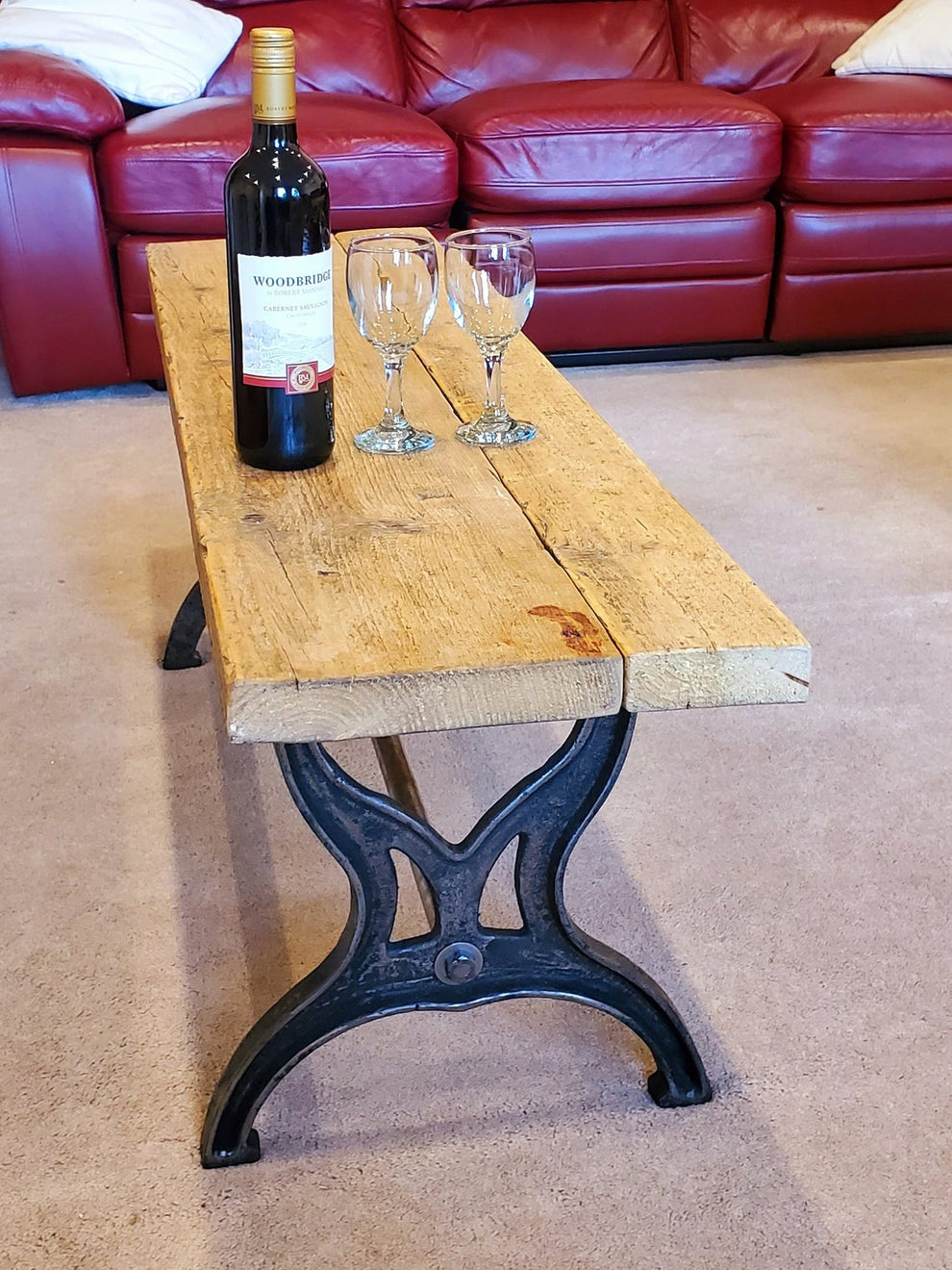 Hardwick Antique Iron Coffee Table / Bench kit (No Top) Spearhead