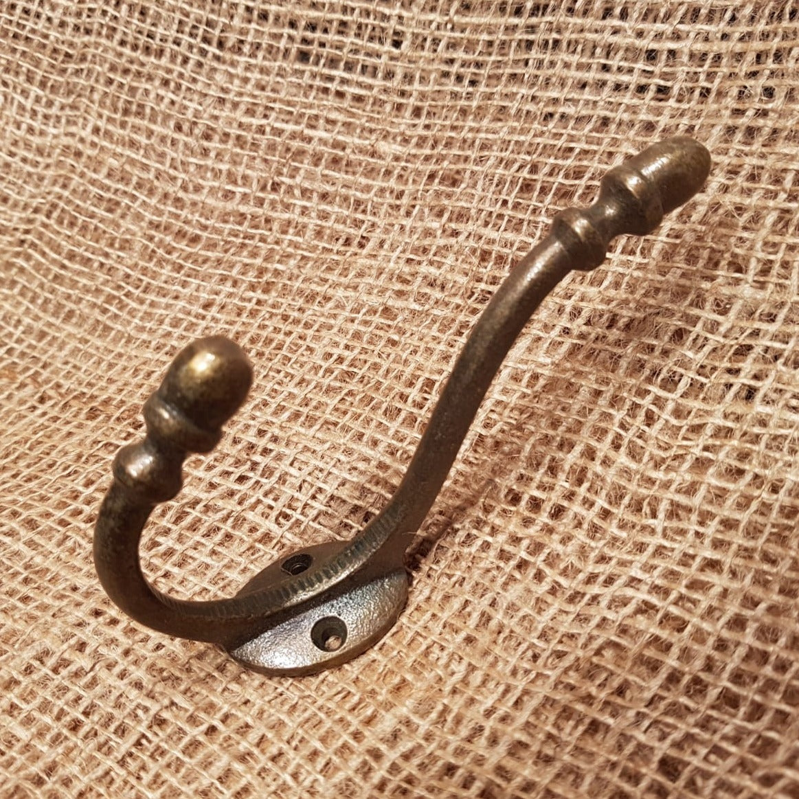 Acorn Iron Hat & Coat Hook - Antique Brass - Spearhead Collection - Hat and Coat Hooks - Brass, Hardware, Hat and Coat Hooks, Hooks, Millwork Hardware