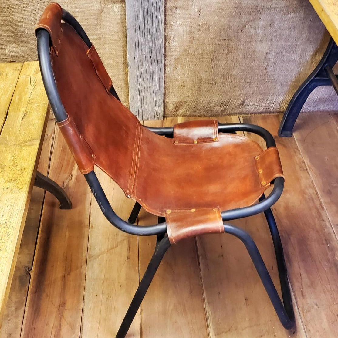 The 'Vintage Eden' Leather Chair - Spearhead Collection - Stools - Vintage Leather