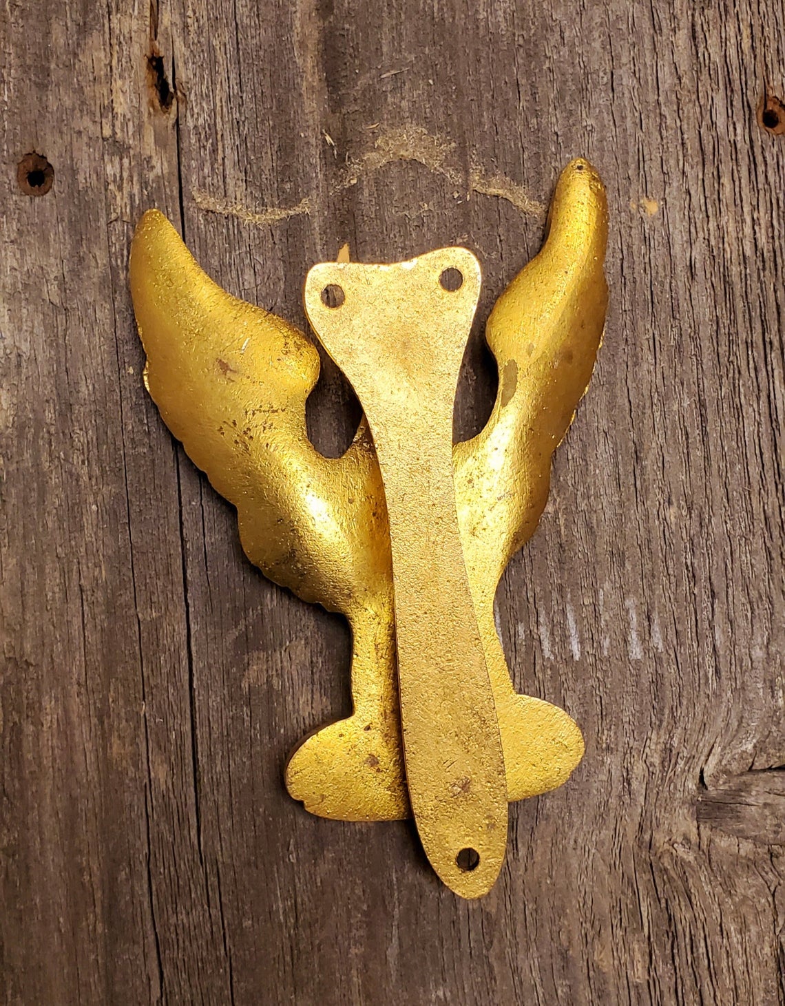 Door Knocker - Brass Golden Eagle - USA - Spearhead Collection - Door & Gate Entryway Hardware - Brass, Door and Entry Way Accessories, Exterior Decor