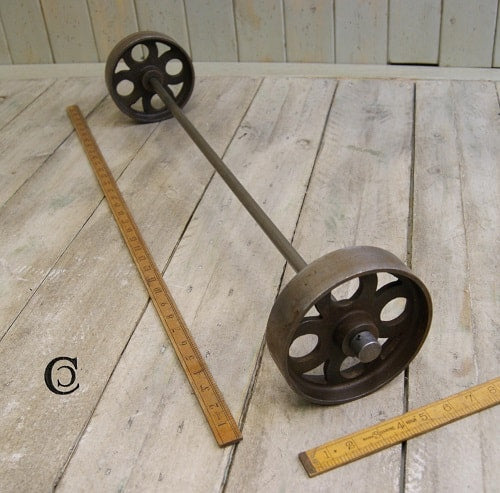 Industrial Wheel Axle Kit - 36" - Spearhead Collection -  - Axles, Hardware, Industrial hardware, Kits, Wheel Axles